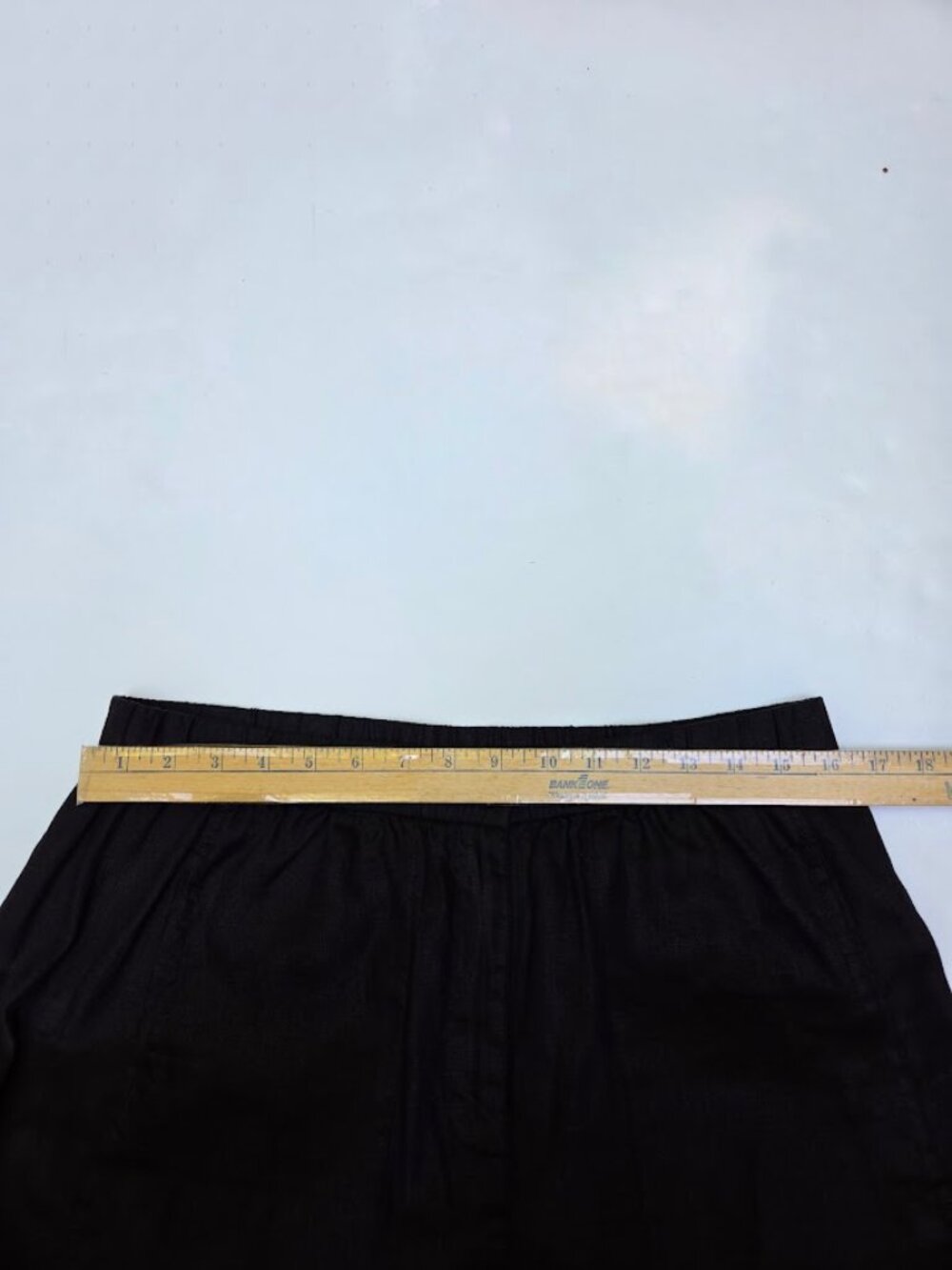 Eileen Fisher Organic Linen Wide Trouser Pant Black M - Picture 9 of 11